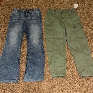 Two pairs girls size 18 jeans